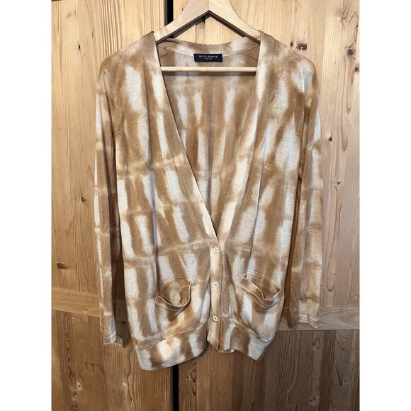 Piazza Sempione Cashmere And Silk Cardigan And T Shirt Set Size L Hand Dyed - Picture 7 of 13